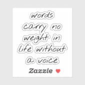 音声でカットされたカスタムビニールのシールなしで シール (シート)