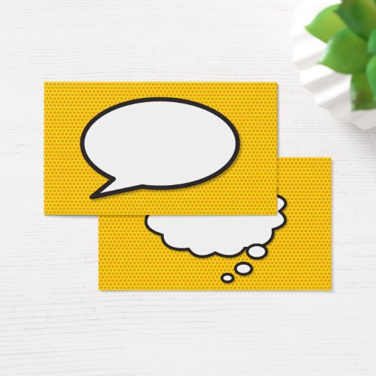 音声と考え気泡のおもしろいレトロ漫画書 (デスク)