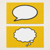 音声と考え気泡のおもしろいレトロ漫画書 (正面&裏面)