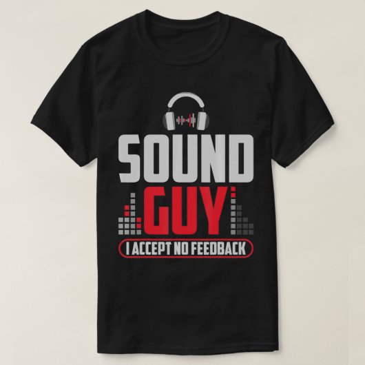 音声と音声に関するフィードバックは受け付けない Tシャツ (デザイン正面)