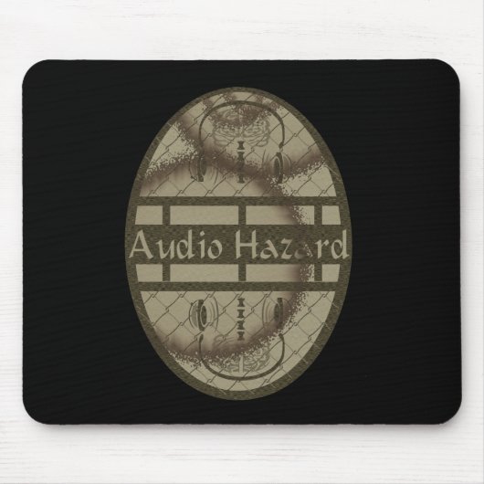 音声の危険 マウスパッド (正面)