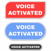 音声の有効化 シール (正面)