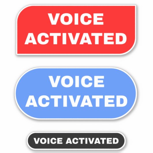 音声の有効化 シール (正面)