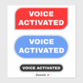 音声の有効化 シール (シート)