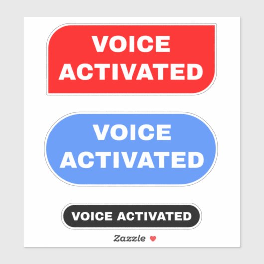 音声の有効化 シール (シート)