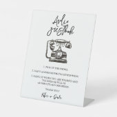 音声の結婚署名 台座サイン (正面)