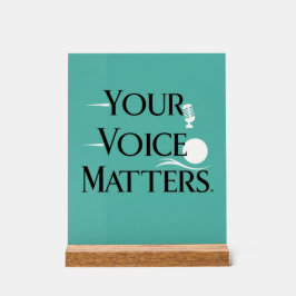 音声の設定オプション2 アクリルサイン