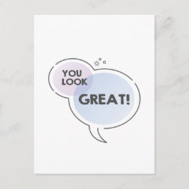 音声クラウド素晴らしで文字メッセージを表示する ポストカード