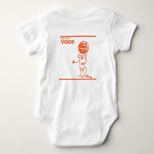 音声クリーパー ベビーボディスーツ (裏面)