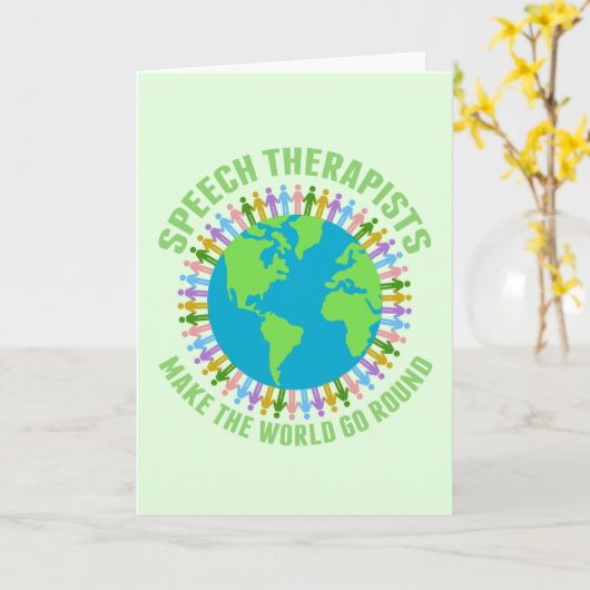 音声セラピストありがとうカスタムSLPセラピー カード (黄色い花)