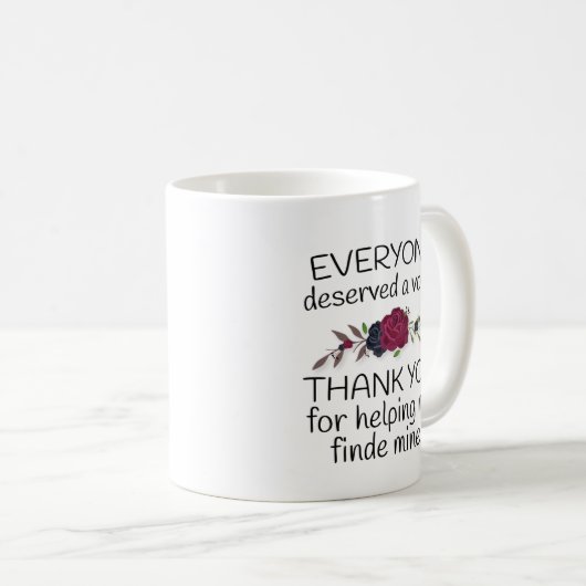 音声セラピストの贈り物、皆に声を出す価値 コーヒーマグカップ (正面右)