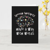 音声セラピストは言葉の使い方をする カード (黄色い花)