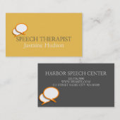 音声セラピストカウンセリングと精神衛生 名刺 (正面/裏面)