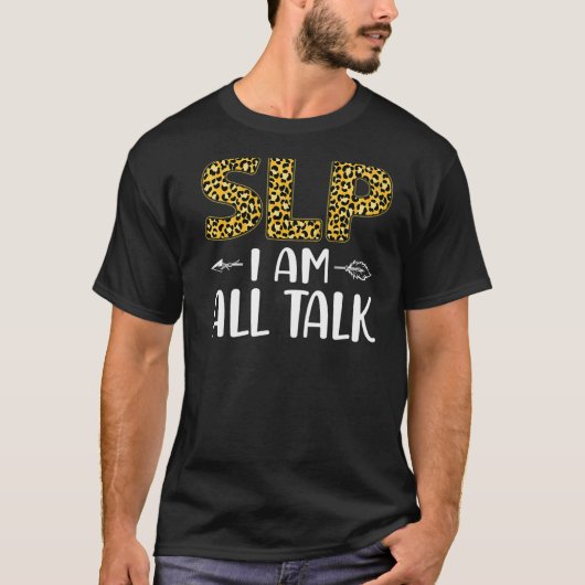 音声セラピストセラピーアシスタントSLPヒョウChe Tシャツ (正面)