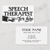 音声セラピスト名刺 – カッコいいヴィンテージ 名刺 (正面/裏面)