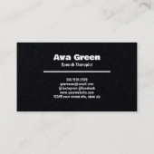 音声セラピスト料 名刺 (裏面)