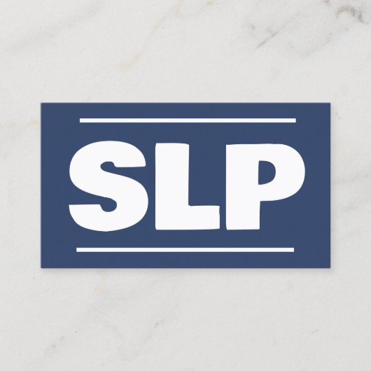 音声セラピストSLP 名刺 (正面)