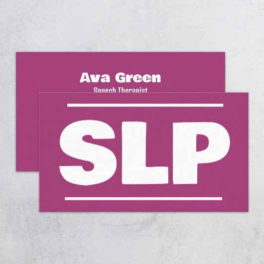 音声セラピストSLP 名刺