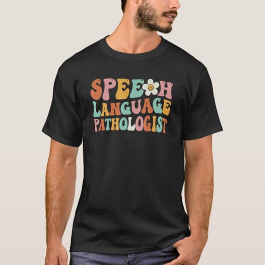 音声セラピーレトロGroovy音声言語パス Tシャツ (正面)