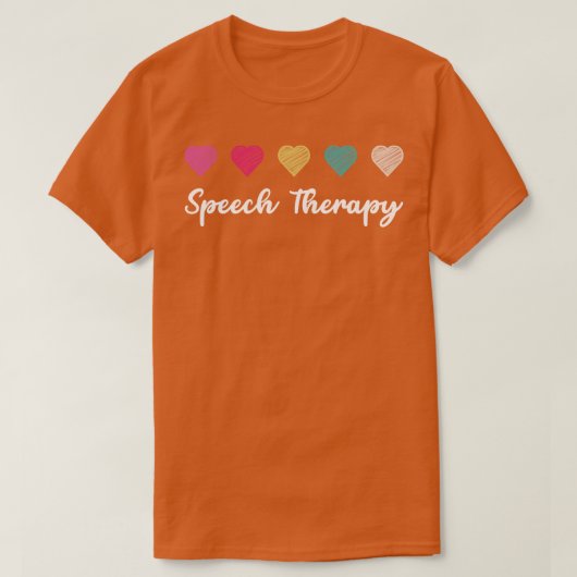 音声セラピー学言語 Tシャツ (デザイン正面)