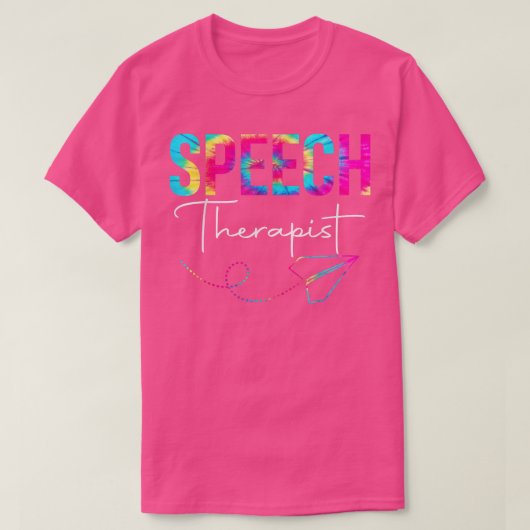 音声セラピー言語病理医レトロS Tシャツ (デザイン正面)