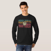音声セラピー言語病理医SLPティー Tシャツ (正面フル)