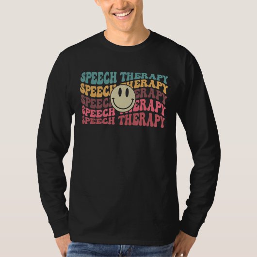 音声セラピー言語病理医SLPティー Tシャツ (正面)