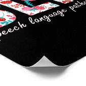 音声セラピー言語病理学レトロ第 ポスター (角)