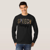音声セラピー言語病理学者Therap Tシャツ (正面フル)