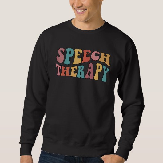 音声セラピー言語病理学者Therapi スウェットシャツ (正面)