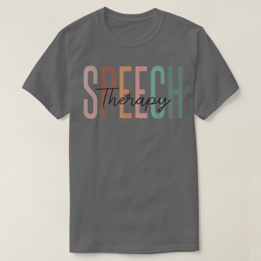 音声セラピー言語病理学者Therapi Tシャツ (デザイン正面)