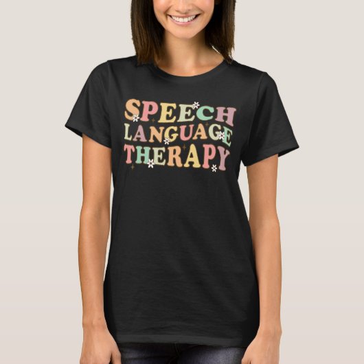 音声セラピー言語言語セラピー病理医 Tシャツ (正面)