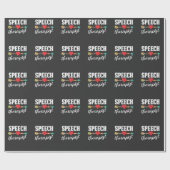 音声セラピー音声言語病理学者SLP ラッピングペーパー (フラット)