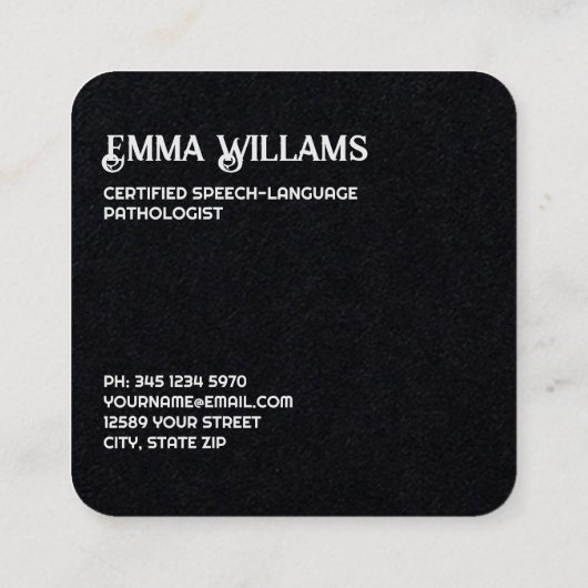 音声セラピー スクエア名刺 (裏面)