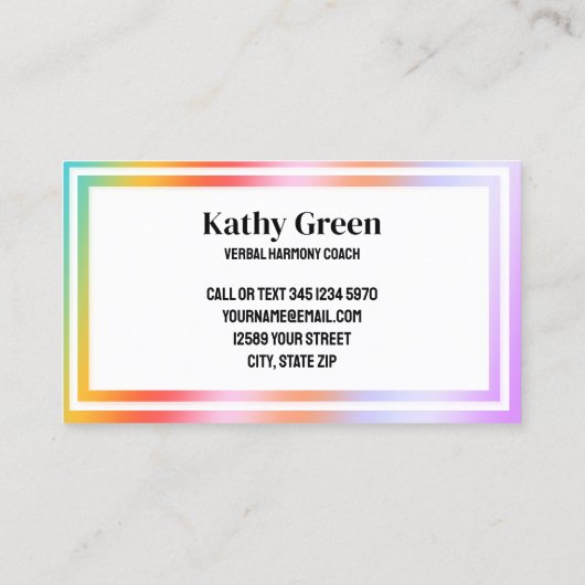 音声セラピー 名刺 (裏面)