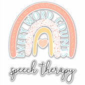 音声セラピーII – すべての単語数 シール (正面)