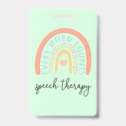 音声セラピーII – すべての単語数 バッジ (正面)