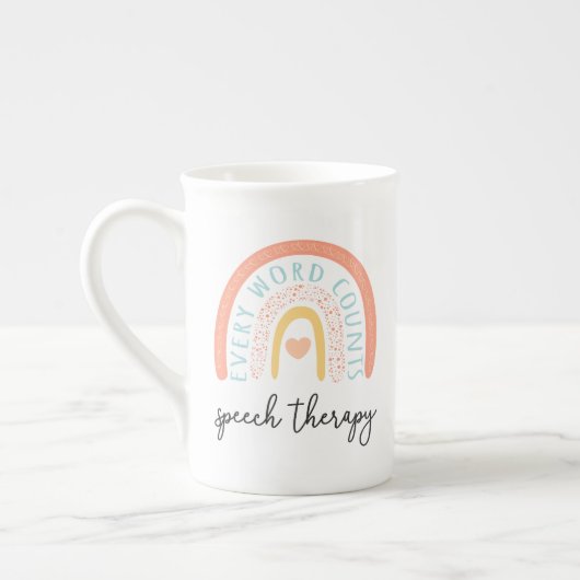 音声セラピーII – すべての単語数 ボーンチャイナマグカップ (左)