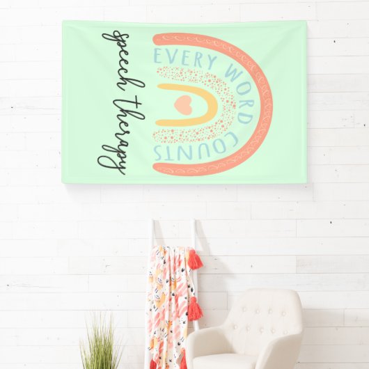 音声セラピーII – すべての単語数 横断幕 (インサイチュ)