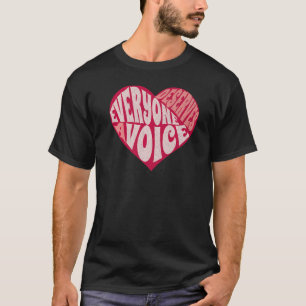 音声セラピーSLPセラピストバレンタインデーハート Tシャツ