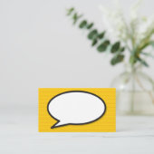 音声バブルおもしろいレトロ漫画ブック 名刺 (スタンド正面)