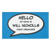 音声バブルおもしろいレトロ漫画帳 名札 (正面)