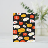 音声バブルのハロウィーン ポストカード (スタンド正面)