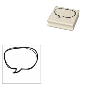 音声バブルカスタム先生スタンプ ラバースタンプ (押印)