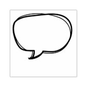 音声バブルカスタム先生スタンプ ラバースタンプ (インプリント)