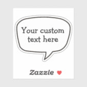 音声バブルステッカー シール (シート)