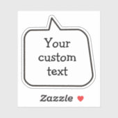 音声バブルステッカー シール (シート)