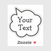 音声バブルステッカー シール (シート)