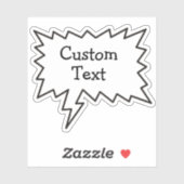 音声バブルステッカー シール (シート)