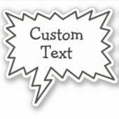 音声バブルステッカー シール (正面)